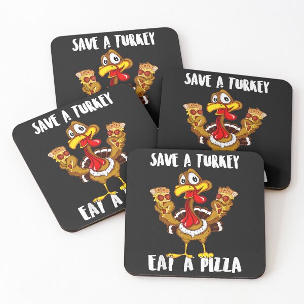 Item preview, Save A Turkey Eat Pizza Thanksgiving Kids Adult Vegan Gifts  designed and sold by William Parker.