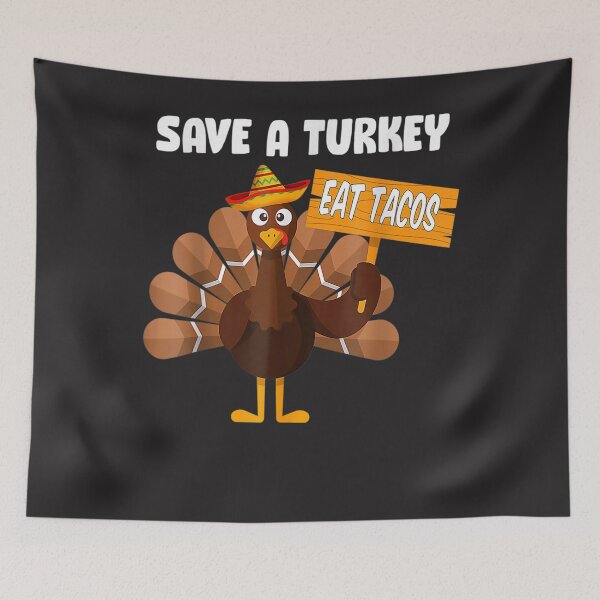 Item preview, Save A Turkey Eat Tacos Funny Mexican Sombrero Thanksgiving designed and sold by William Parker.