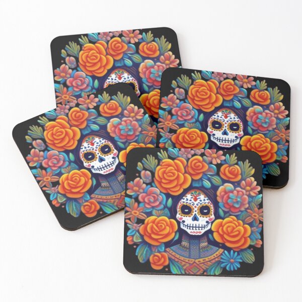 Item preview, Mexican skull floral  designed and sold by Roxburylane.