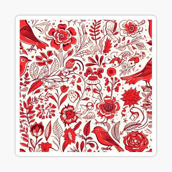 Item preview, Beautiful linocut flower seamless pattern designed and sold by MiraCleAI.