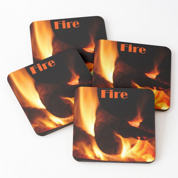 Item preview, Fire with flames wood and coals designed and sold by IPPhotography.