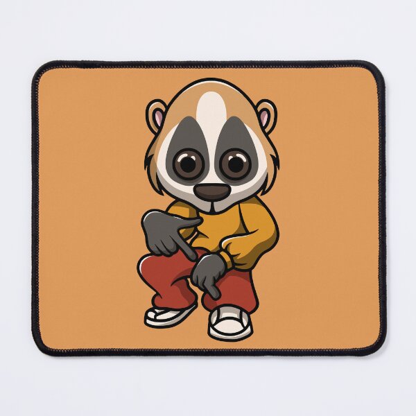 Item preview, cute slow loris dancing cartoon illustration designed and sold by cubbone.