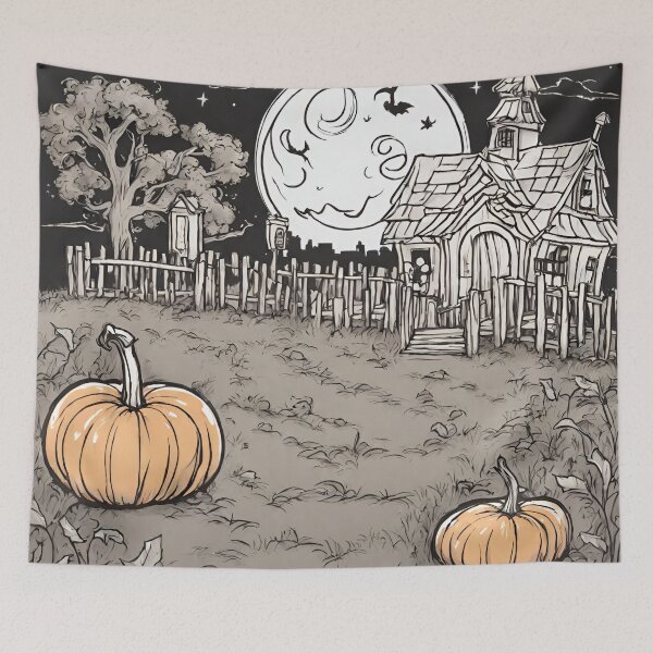 Item preview, Enchanted Pumpkin Revelry designed and sold by cozycozyart.