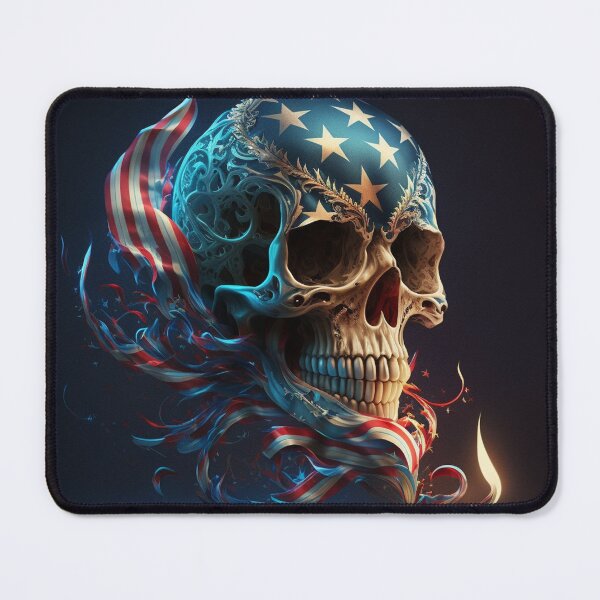 Item preview, Ornate Patriotic Skull designed and sold by Jades-Corner.