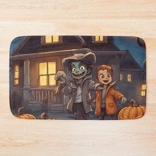 Item preview, Monsters' Trick-or-Treat Parade designed and sold by cozycozyart.