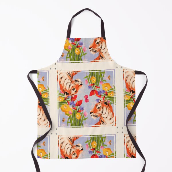Item preview, Tiger roams in lush garden designed and sold by Ekarad P..