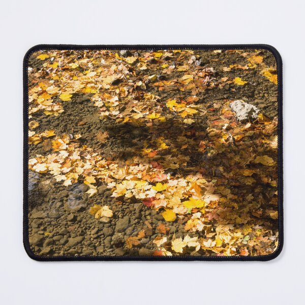 Item preview, Autumnal Tapestry - Clean River with Floating Maple Leafs Pictorial Pattern designed and sold by Georgia Mizuleva.