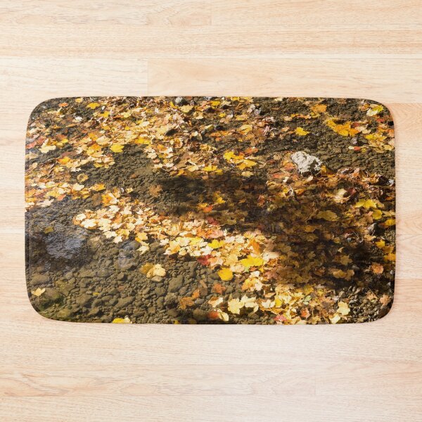 Item preview, Autumnal Tapestry - Clean River with Floating Maple Leafs Pictorial Pattern designed and sold by Georgia Mizuleva.
