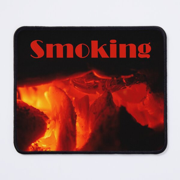 Item preview, Red hot coals with the words 'Smokiing' designed and sold by IPPhotography.