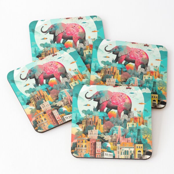 Item preview, Elephant's Dream A Vibrant Cityscape Journey designed and sold by VisionDuke.