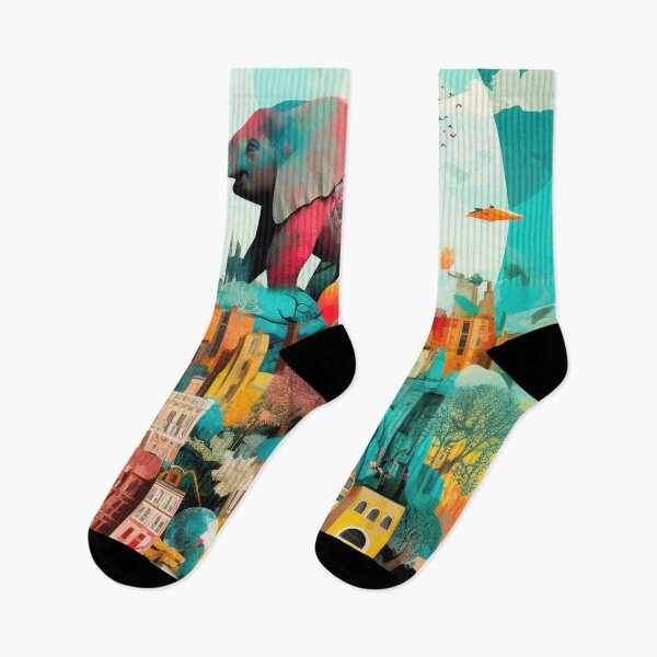 Item preview, Elephant's Dream A Vibrant Cityscape Journey designed and sold by VisionDuke.