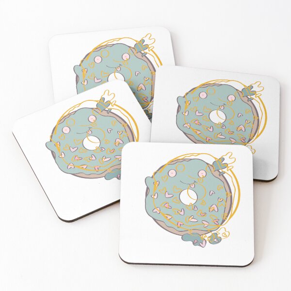 Item preview, playful blue donut designed and sold by SouLoora.