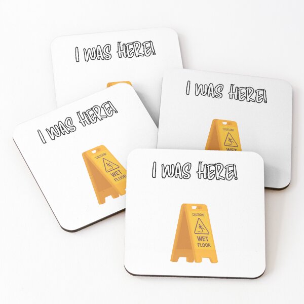 Item preview, I Was Here Wet Floor Sign Funny designed and sold by Sukis-shop.