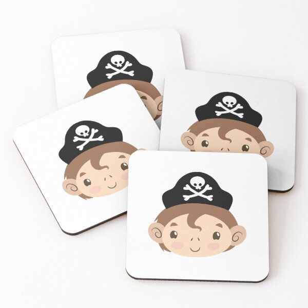 Item preview, Cute pirate monkey face designed and sold by jazzydevil.