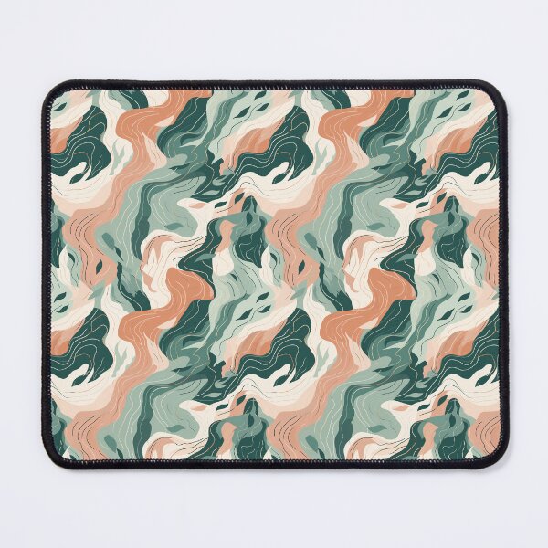 Item preview, Abstract Green Marble Flowing Cartoon Pattern designed and sold by semioddfinds.
