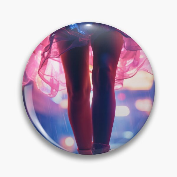 Item preview, Girl Dancer in Cyberpunk Neon Lights designed and sold by VisionDuke.