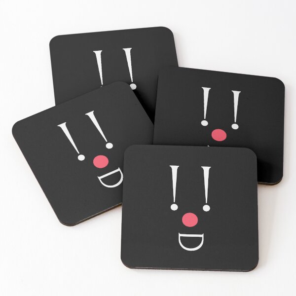 Item preview, Clown, white exclamation marks and a red nose designed and sold by SplashTastic.