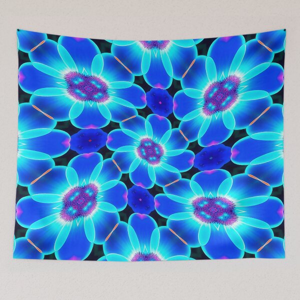 Item preview, Vivid Blue Flowers designed and sold by Patternflower.