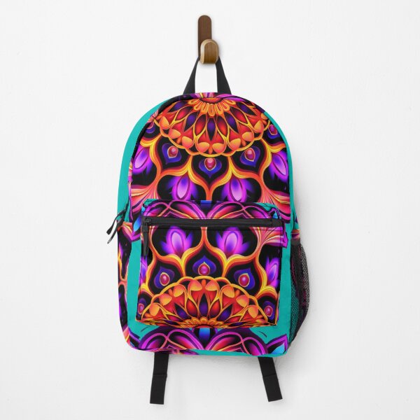 Item preview, Flower mandala fluorescent purple blacklight marigold designed and sold by Atelier-Arcano.