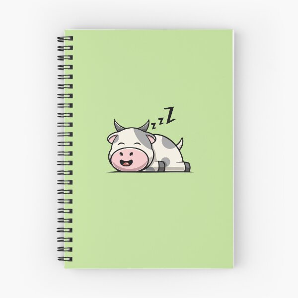 Item preview, Cute cow sleeping cartoon illustration designed and sold by cubbone.