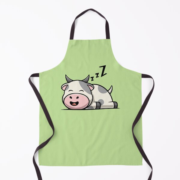 Item preview, Cute cow sleeping cartoon illustration designed and sold by cubbone.