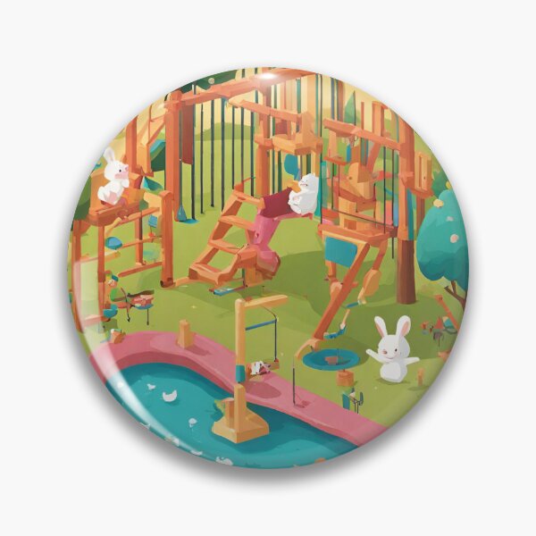 Item preview, Whimsical Animal Playground Delight designed and sold by cozycozyart.