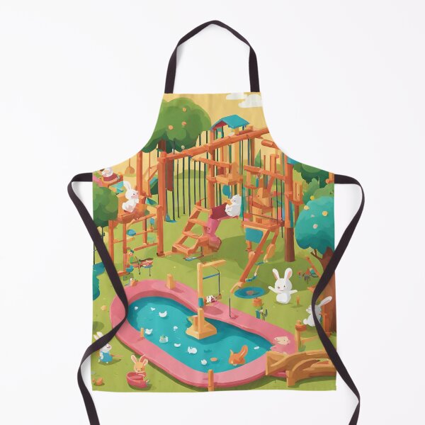 Item preview, Whimsical Animal Playground Delight designed and sold by cozycozyart.