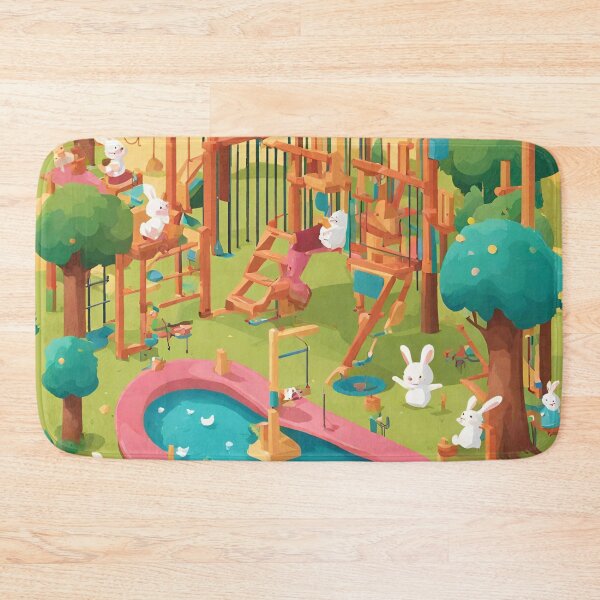Item preview, Whimsical Animal Playground Delight designed and sold by cozycozyart.
