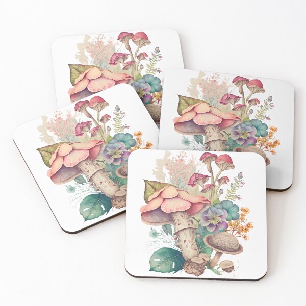 Item preview, Magic Mushroom Floral designed and sold by PODUNUSUAL.