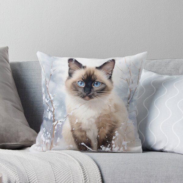 Item preview, Siamese Cat in the Snow designed and sold by Elisabeth Lucas.