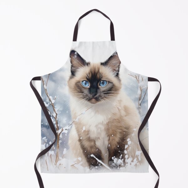 Item preview, Siamese Cat in the Snow designed and sold by Elisabeth Lucas.