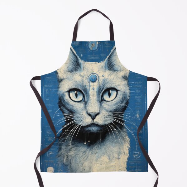 Item preview, Mechanical Cat Blueprint:Cat Design designed and sold by VisionDuke.
