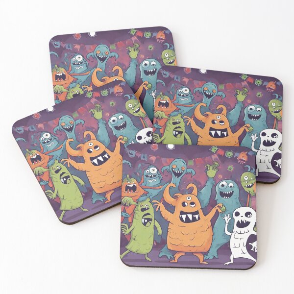 Item preview, Boogie with the Monsters designed and sold by cozycozyart.