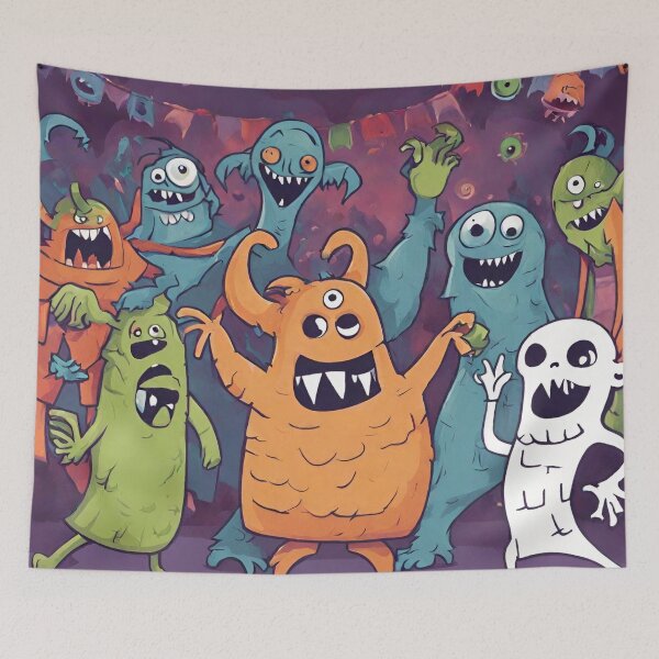 Item preview, Boogie with the Monsters designed and sold by cozycozyart.