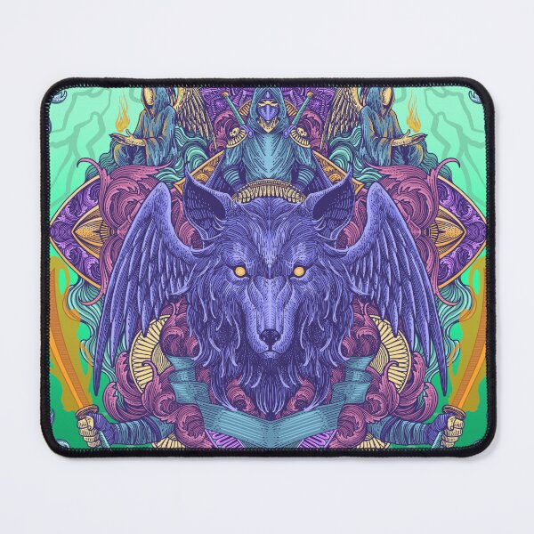 Item preview, Tamer Wolf Psychedelic Artwork designed and sold by WOLForDEER.