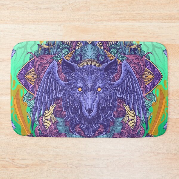 Item preview, Tamer Wolf Psychedelic Artwork designed and sold by WOLForDEER.