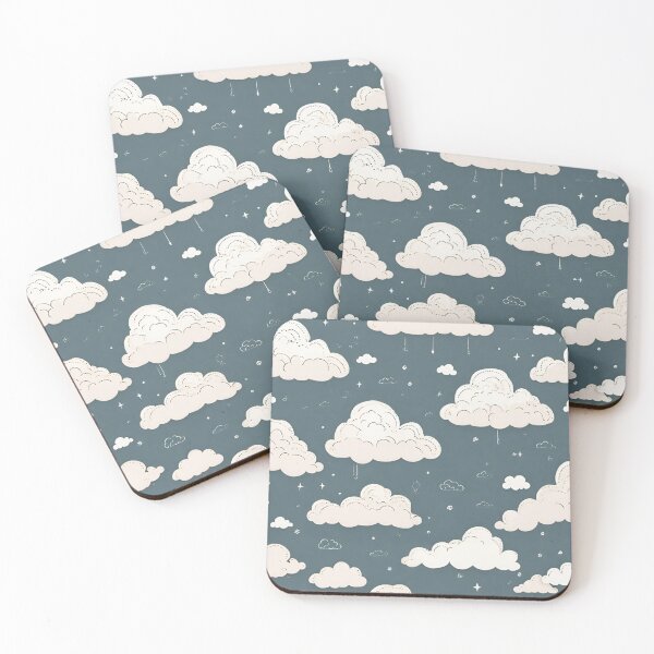 Item preview, Kawaii raincloud pattern  designed and sold by Boru-Atisuto.