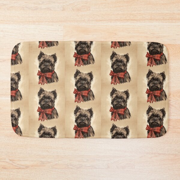 Item preview, Affenpinscher Christmas Plaid Watercolor designed and sold by rafaeltto.