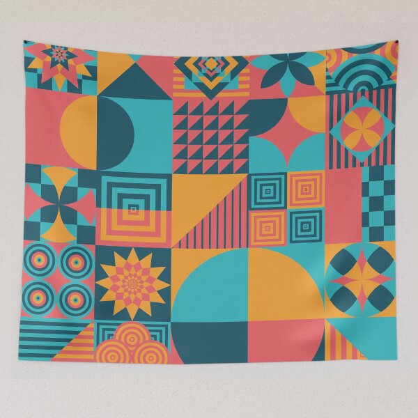 Item preview, Geometric vintage Bauhaus style designed and sold by Exploorer Design.