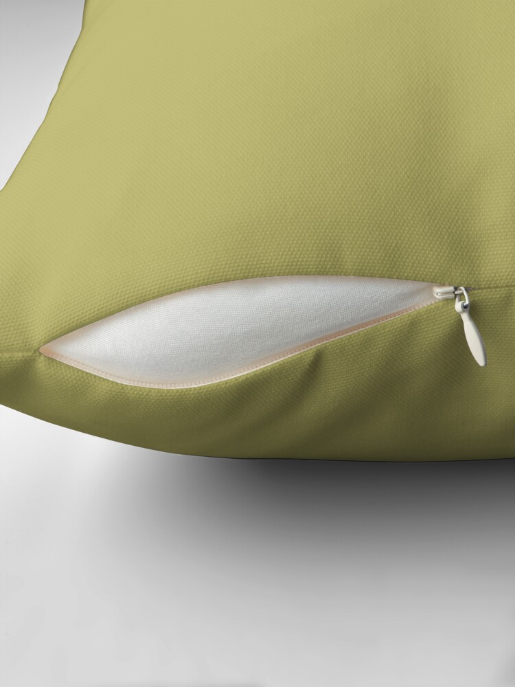 Thumbnail 2 of 4, Pillow, PLAIN Dark Khaki COLOR SOLID Dark Khaki designed and sold by ozcushions.