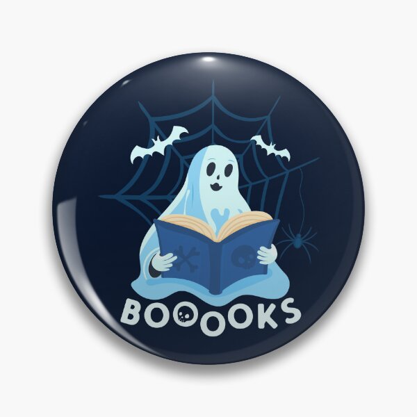 Item preview, Booooks - ghost reading a book halloween with spider web funny design for bookworms designed and sold by venomousvector.