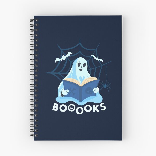 Item preview, Booooks - ghost reading a book halloween with spider web funny design for bookworms designed and sold by venomousvector.