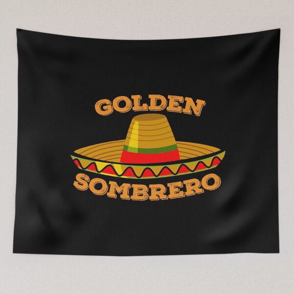 Artikelvorschau, Lustiger Baseball-Liebhaber Goldener Sombrero-Baseball-Slang entworfen und verkauft von UniQueensShop.