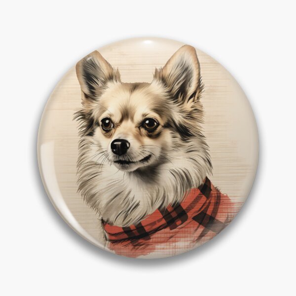 Aperçu de l'œuvre Alaskan Klee Kai Christmas Plaid Watercolor créée et vendue par rafaeltto.