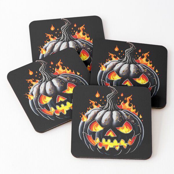 Item preview, Spooky Flaming Halloween Jack-o'-lantern designed and sold by CR-Studio.