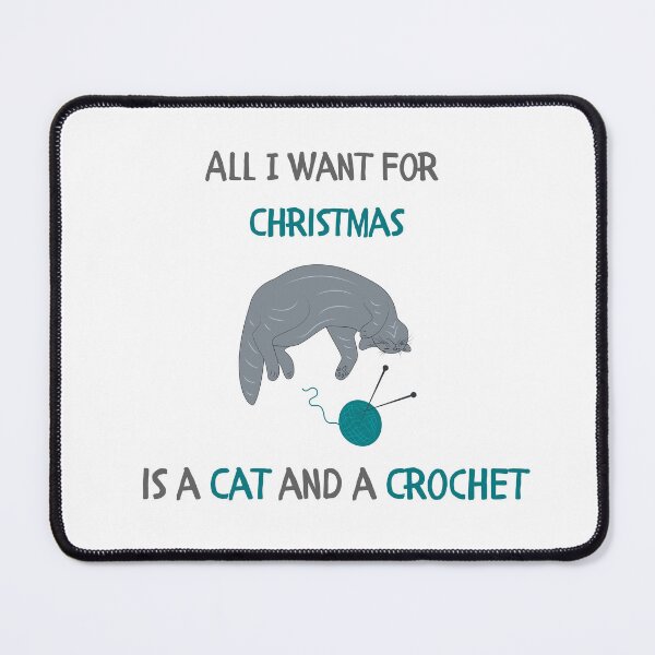 Item preview, All I want for Christmas is a Cat and a Crochet designed and sold by Coldhand34.