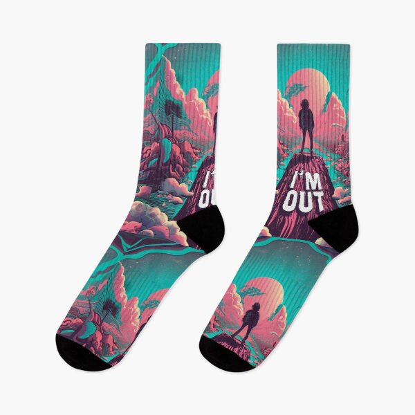 Item preview, Surreal Adventure Camping "I'M OUT" Hiking Mountain Climbing designed and sold by CoffeeIsATrip.