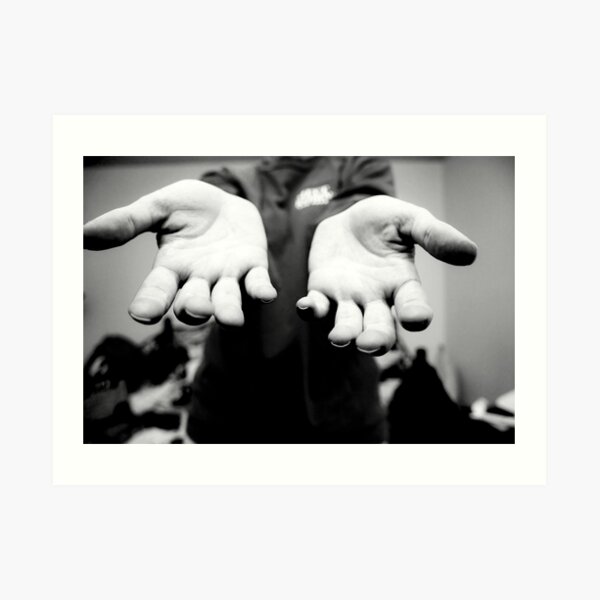 The Hands That File Art Print