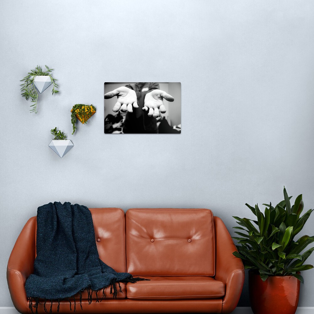The Hands That File Metal Print