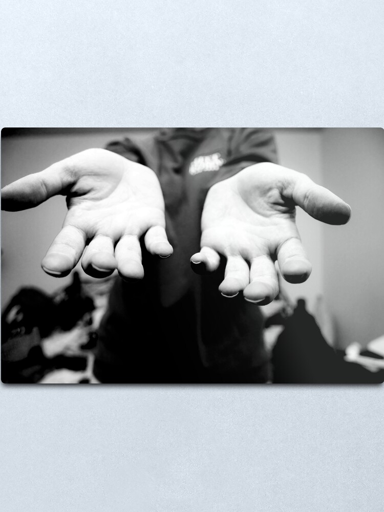 Alternate view of The Hands That File Metal Print